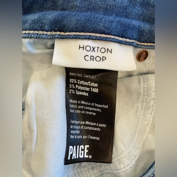 Women’s Hoxton Crop Paige Jeans with frayed ankle Size 27 - Picture 12 of 13
